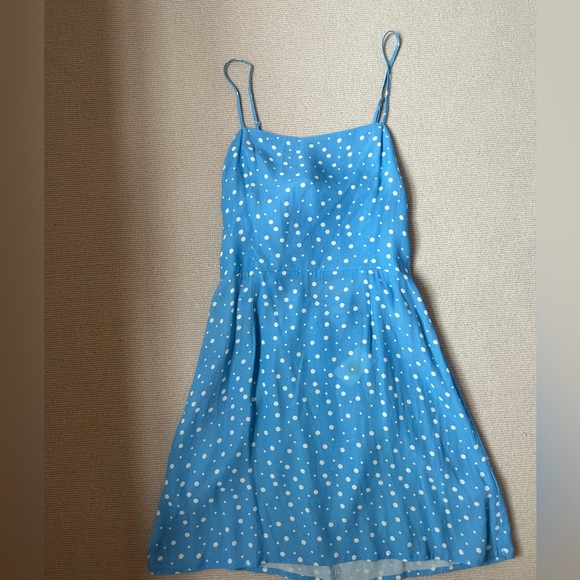 NEW WITH TAGS Planet Blue Mini Dress | tie back | Blue | Medium - Picture 3 of 5